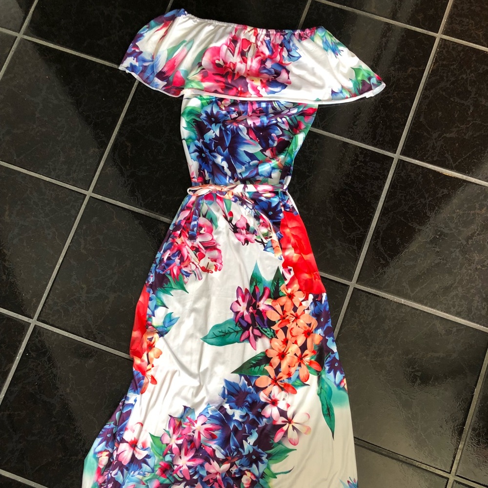 Off the shoulder maxi